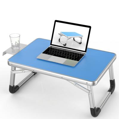 China Small Collapsible Foldable Aluminum Smart Laptop TV Tea Table Stand Desk For Bed for sale