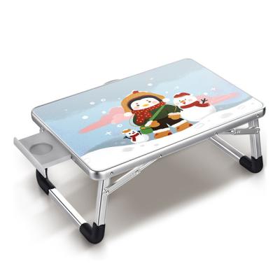 China (Size)Wholesale Metal Living Room Computer Laptop Adjustable Portable Folding Aluminum Desk for sale