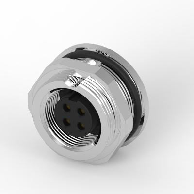 China Industry M9 4 PIN Front Lock Waterproof Connector for sale