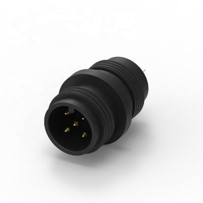 China Industry M12 Un-Coded 5 PIN Molded With Waterproof Cable Connector for sale