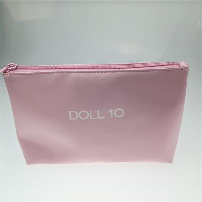 China Pink Color Cheap Lady Price Cosmetic Bag With Custom Logo Cosmetic Toiletry Bag For Purse for sale