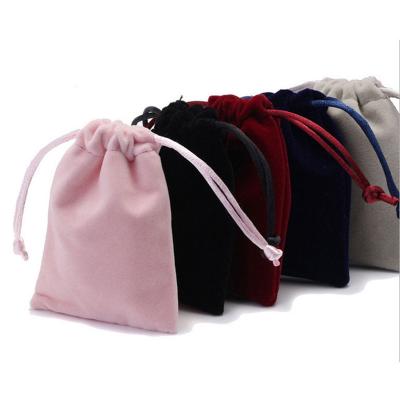 China Recyclable Velvet Bags Drawstring Packaging Bag for sale