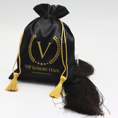 China Wigs Recycled Satin Hair Extension Pocket Sleek Drawstring Bag For Wig for sale