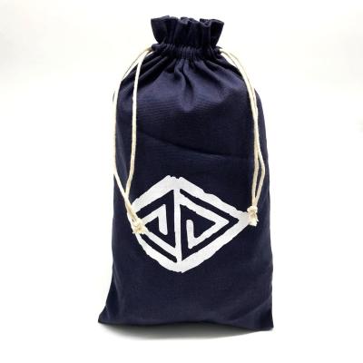 China Professional Supplier BIODEGRADABLE Customized Logo Drawstring Laundry Bag Canvas Cheap Black Drawstring Bag for sale