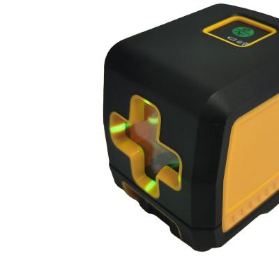 China Outdoor Green Leveler Laserebene Beam Self Leveling Cross Line Laser Level 12.5*12.5*7.5cm for sale