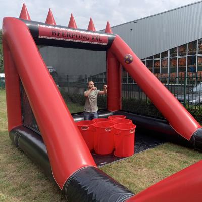 China Best quality 0.55mm PVC tarpaulin or 0.60-0.90mm PVC tarpaulin hot sales inflatable beer pong game with customized design for sale