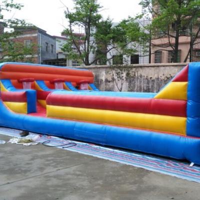 China 0.55mm PVC tarpaulin 2021 hot sale inflatable bungee racing sport game with best quality for sale