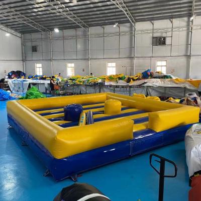 China Hot Sales Best Quality 0.55mm PVC Tarpaulin or 0.60-0.90mm PVC Inflatable Bouncy Interactive Gladiator Joust Arena, Inflatable Gladiator Joust Game For Children and Adult for sale