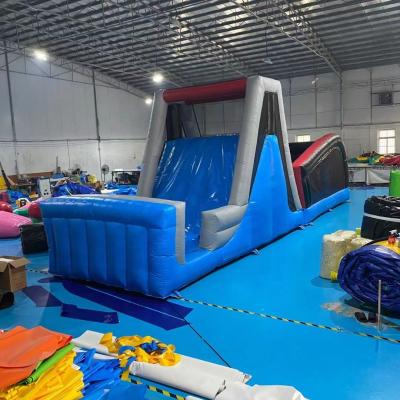 China 2021 hot sales 0.55mm pvc tarpaulin funny and newest inflatable sports tunnel inflatable obstacle course with best quality for sale