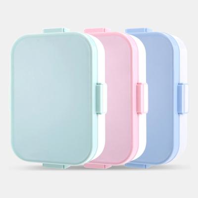 China Freshness Preservation 304 Stainless Steel Microwave Lunch Box Bento Box Office Worker Separate Kids Student Plastic Insulated Lunch Box for sale