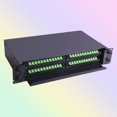 China Cold Rolled Steel BTPON ODM Odf Modules ODM Odf Cold Rolled Outdoor Gray Fdf 12 Ports 3U Sc-RPA 144 Ports Waterproof Fiber Cabinet Fixed Type for sale