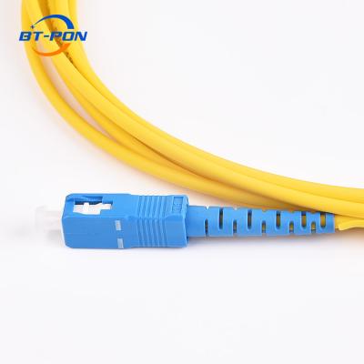 China Full Stock FTTH Fiber Optic Cable SC To UPC Fiber Patch Cords for sale