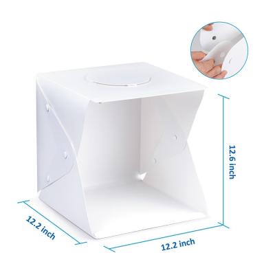 China Mini Portable Folding LED Lightbox Softbox Product Photography Photo Studio Tabletop Tent Up Box 2022 for sale