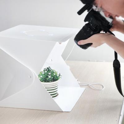 China Photo Studio Props 2 LED Panels 30cm Photography Equipment Portable Mini Photo Studio Light Box Tent Up Make for sale