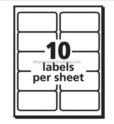 China Other hot sale china integrated skin off blank self adhesive foil paper label FBA shipping label sticker for sale