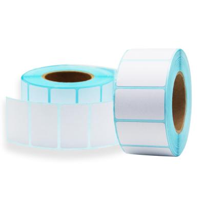 China Custom Roll Label 50x25mm Barcode Sticker White Direct Thermal Barcode Sticker for sale