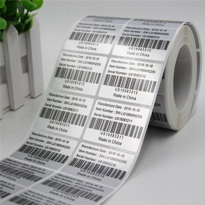 China Waterproof Factory Customizes All Specifications Roll With High Viscosity Printable Silver Dumb Glossy UV Vinyl Sticker Adhesive Sticker for sale