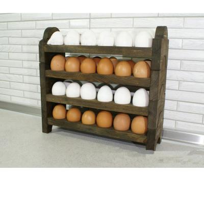 China Hot Selling Stackable Recyclable Wooden Egg Storage Farm Egg Rack for sale