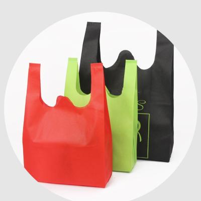 China Report of resistance vest non-woven bag supermarket shopping bag on-site wholesale packaging bag for sale