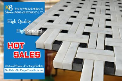 China Fireplace Basketweave Mosaic Tile For Home Decorative Thickness 10mm for sale