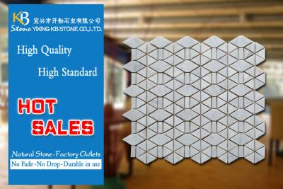 China Commercial Residential Triangle Decorative Wall Tiles Mosaic Mesh for sale