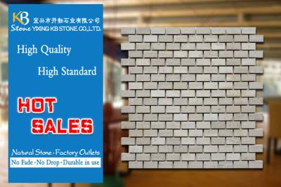 China Subway Grey Mosaic Wall Tiles Interior 10mm Thickness 305 X 305 X 10mm for sale