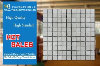 China 25*25mm Square Mosaic Tile Marble Bathroom Tiles Interior Exterior for sale