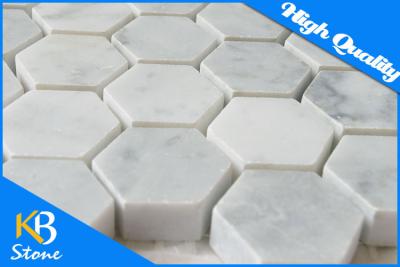 Κίνα Καρράρα μαρμάρινο ιταλικό άσπρο Bianco Carrera 1» Hexagon κεραμίδι μωσαϊκών για τον τοίχο Backsplash ή λουτρών προς πώληση