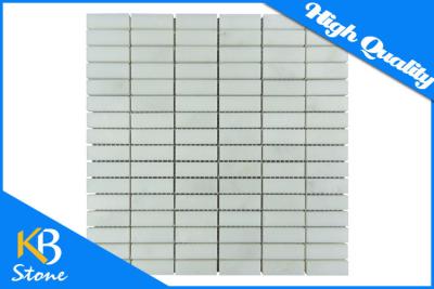 China Polished Subway China White Mosaic Marble Home Decoration Tile for Bathroom / Shower Wall for sale