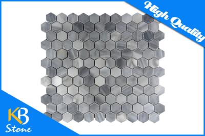 China As telhas de mosaico cinzentas do mármore do hexágono do revestimento de Itália para Backsplash/chuveiro muram o material de construção à venda