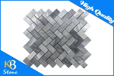 China Herringbone Waterjet Marble Mosaic Backsplash Tile Italy Grey for Bathroom Tiles / Counter Top for sale