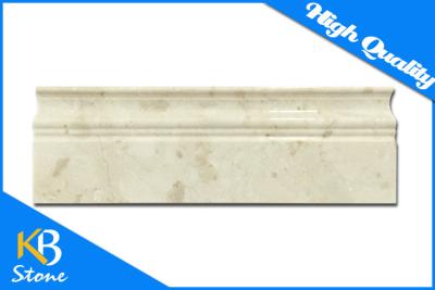 China Luxury Building Material Marble Floor Border / Cream Marifl Liner Marble Stone Chair Rail Border for sale