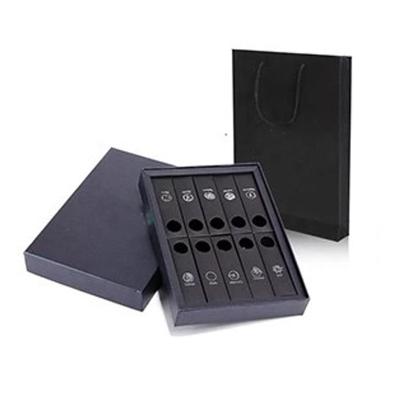 China Recyclable Custom Luxury Large Black Sets Foldable Gift Box With Magnet With Ribbon Cardboard Box for sale