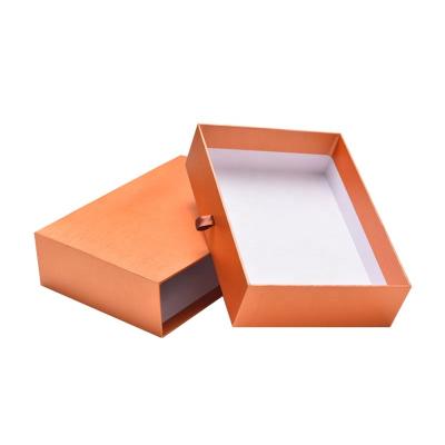 China Wholesale Custom Recyclable Fancy Logo Rigid Sliding Out Drawer Box Gift Box For Jewelry Accessory Storage Retail Box With Ribbon for sale