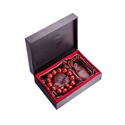 China Recyclable Custom Decorative Gold Color Rigid Cardboard Hot Stamping Black Red Gift Box Magnetic Logo for sale