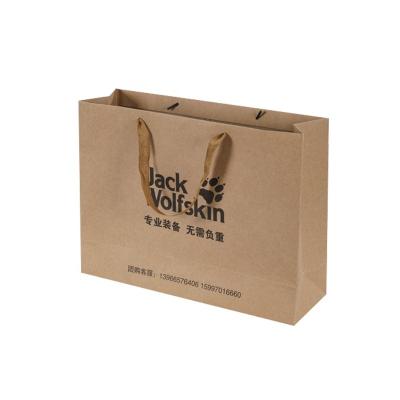 China Wholesale Custom Recyclable For Food Grade Kraft Paper Bag Recycled Brown Paper Bag With Logo Printed Kraft Paper Bag for sale