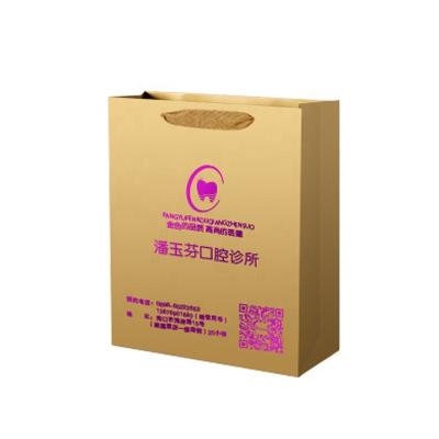 China Recyclable Wholesale Custom Printed Clean Logo Cardboard Wine Packaging Paper Bag With Ribbon Handle for sale