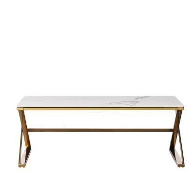 China TOP AND STAINLESS STEEL BASE CERAMIC factory direct fast shipping Noble and luxurious high cost performance coffee table for sale