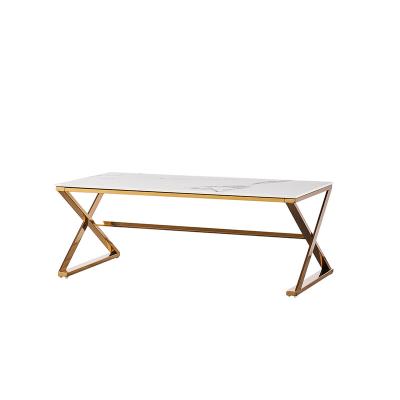 China TOP AND LONG GOOD STAINLESS STEEL BASE Wholesale High Quality Rich Design CERAMIC Glossy Coffee Table Good Handle Coffee Table for sale