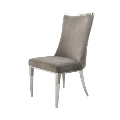 China CHROME LEGS factory supplier direct wear resistance anti scratch and anti fading dining chair for sale