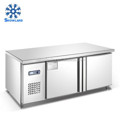 China Snowland Kitchen Equipment CE Certification Single-temperature 1.5 Meter Air Cooling Under Bench Refrigerator for sale