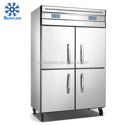 China Commercial Single-Temperature 4 Door Fridge Freezer Commercial Refrigerators Price for sale