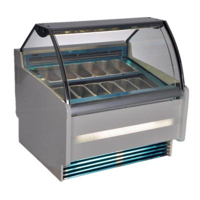 China Single-Temperature Scoop Ice Cream Cabinet Refrigerated Ice Cream Display Cabinet for sale