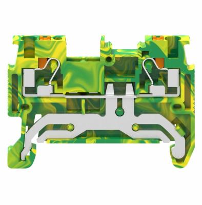 China PA66 Ground/UK/Din/Push-in/UK Rail GUV Push Spring Terminal Block for sale