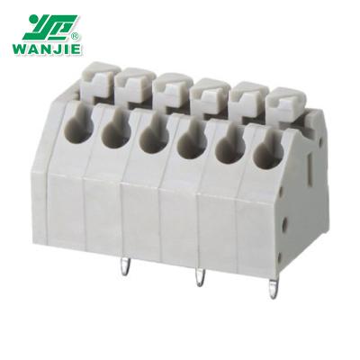 China Wanjie Terminal Block / PCB / Screwless Terminal Block (WJ250-3.5) 26-16AWG for sale