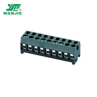 China PA66 3.5mm Pitch PCB Screw Terminal Block Connector (WJ333K-3.5) for sale