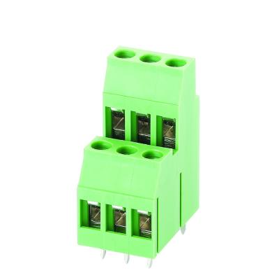 China PA66 Wanjie Terminal Block / PCB / Screw Terminal Block (WJ130T2-5.0/5.08) for sale