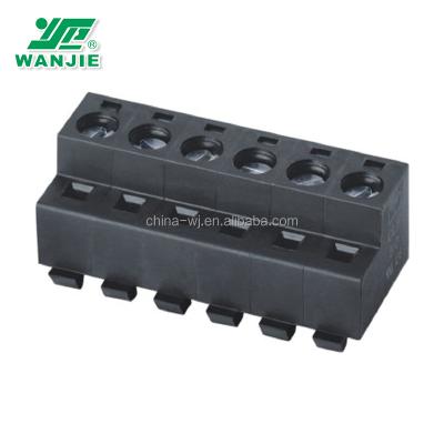 China PA66 Wanjie Terminal Block / PCB / Screw Terminal Block for sale