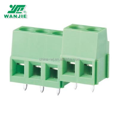 China PA66plastic Wanjie terminal block / PCB / screw terminal block for sale