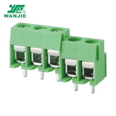 China PA66 Wanjie Terminal Block / PCB / Screw Terminal Block for sale